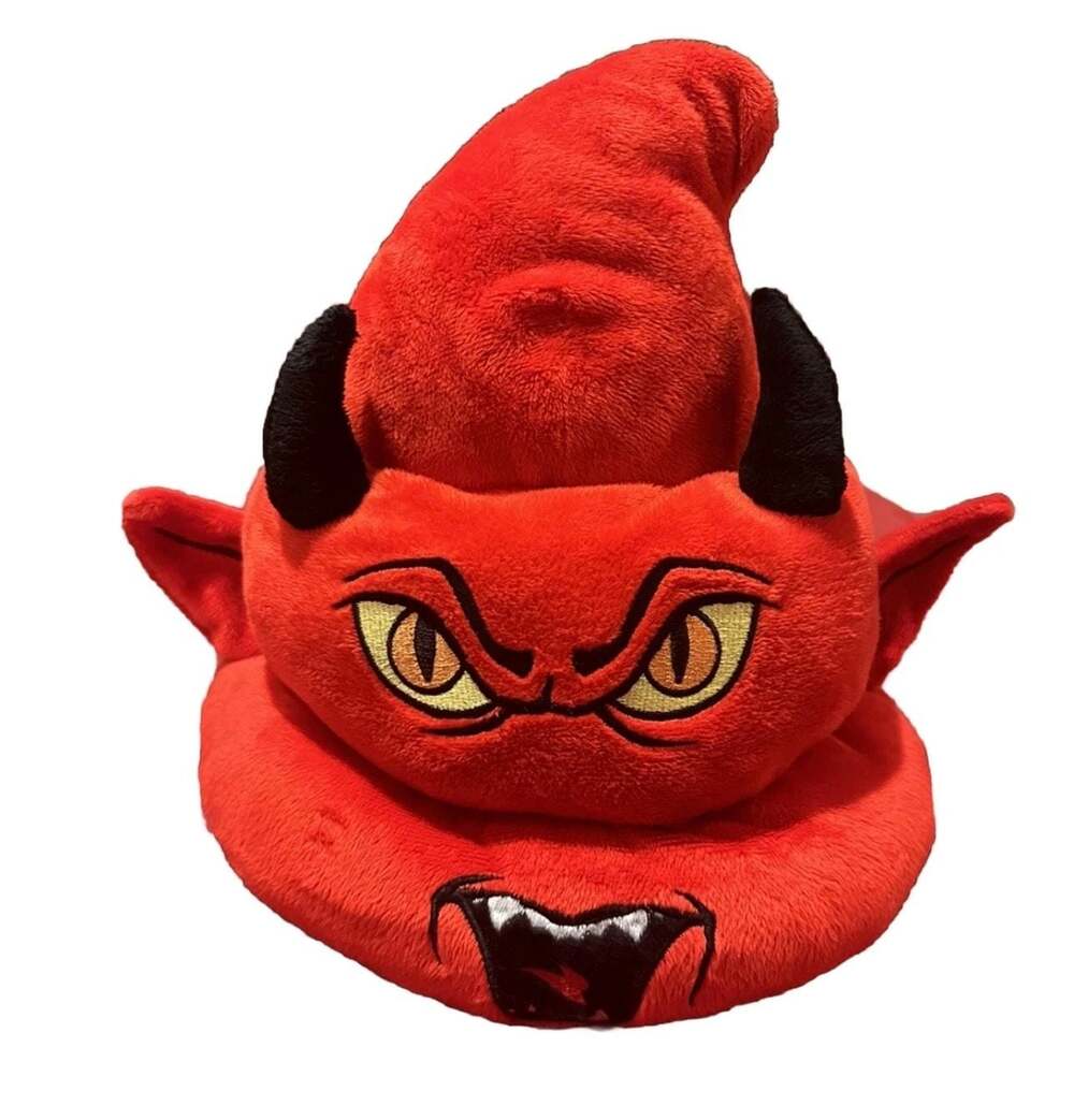 Six Flags Jersey Devil Poop Emoji Plush Novelty Hat